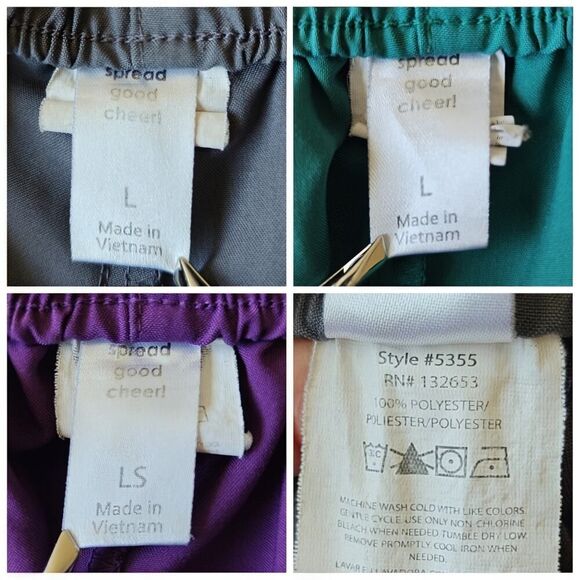 Three Spread Good Cheer! cargo scrub pants - Picture 10 of 10